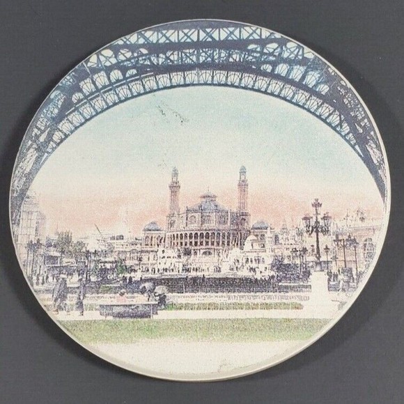 Set of 4 Paris Coasters, Heavyweight Vintage Parisian Scenes, 4 inches Wide - Picture 4 of 5